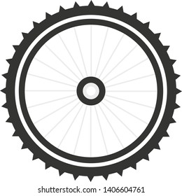 Tire illustration flat design - vector 