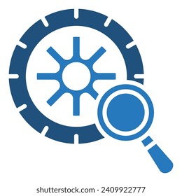 Tire Inspection icon line vector illustration