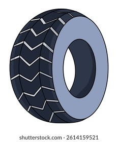 Tire isolated on a white background