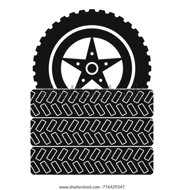 Tire leap icon. Simple illustration of tire leap\
vector icon for web