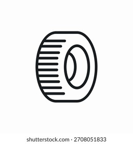 Icono de líneas de neumático Vector de signo