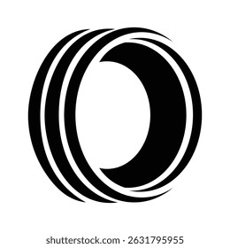 Tire logo design icon Vector illustration