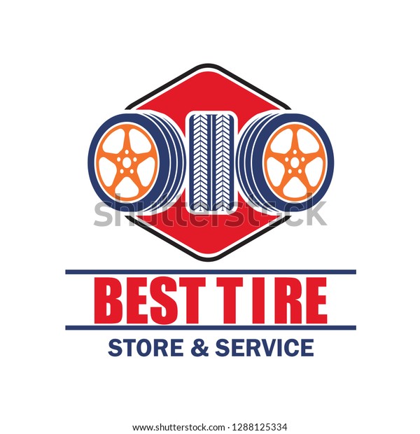 tire logo, emblems and\
insignia with text space for your slogan / tag line. vector\
illustration\
