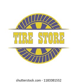 tire logo, emblems and insignia. vector illustration