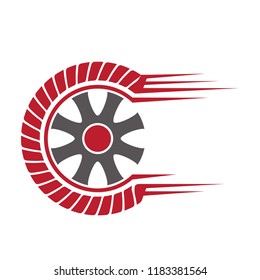 tire logo, emblems and insignia. vector illustration