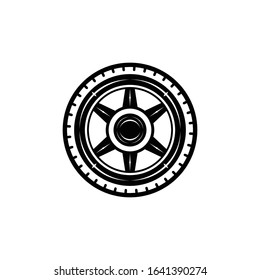 tire logo Ideas. Inspiration logo design. Template Vector Illustration. Isolated On White Background