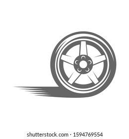 Tire logo vector icon illustration design template