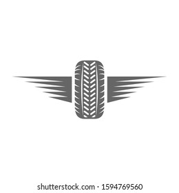 Tire logo vector icon illustration design template