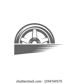 Tire logo vector icon illustration design template