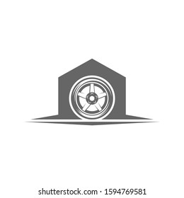 Tire logo vector icon illustration design template