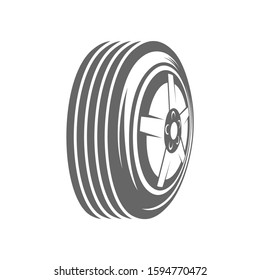 Tire logo vector icon illustration design template