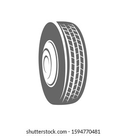 Tire logo vector icon illustration design template