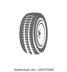 Tire logo vector icon illustration design template