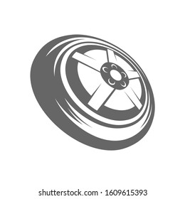 Tire logo vector icon illustration design template