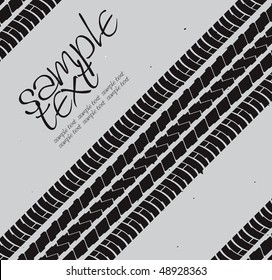 Tire Mark Summer Vector Drawing