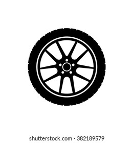 Tire minimal vector icon