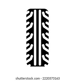 tire motorcycle accessory glyph icon vector. tire motorcycle accessory sign. isolated symbol illustration