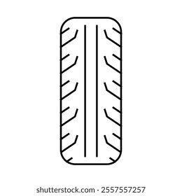 tire motorcycle accessory line icon vector. tire motorcycle accessory sign. isolated contour symbol black illustration