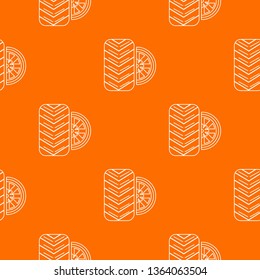 Tire pattern vector orange for any web design best