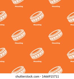 Tire pattern vector orange for any web design best