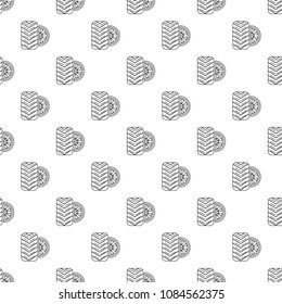 Tire pattern vector seamless repeating for any web design