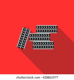 Tire pile icon
