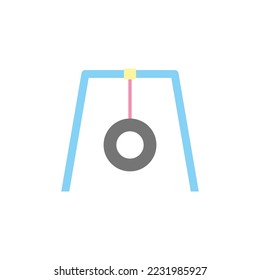 Tire playground icon design template vector illustration