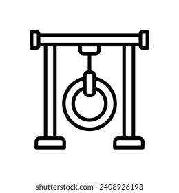 tire playground icon. vector line icon for your website, mobile, presentation, and logo design.