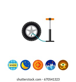 Tire pressure gauge icon