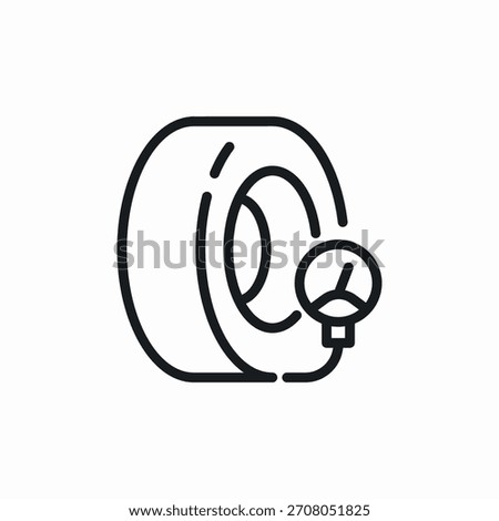 tire pressure icon sign vector
