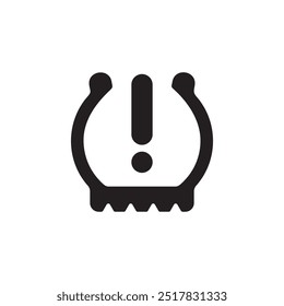 tire pressure monitoring icon symbol sign vector