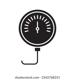 Tire pressure monitoring icon Vector flat thin line illustration