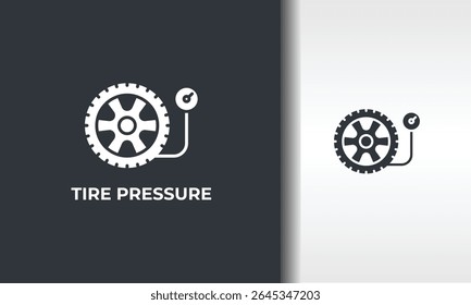 Vector De Presión De Neumáticos, Icono O Logotipo Ilustración De Símbolo Aislado