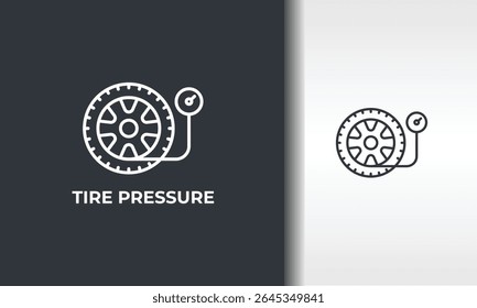 Tire Pressure Vector, Icon Or Logo Sign Isolated Symbol Illustration