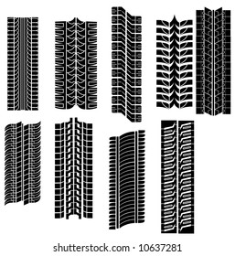 tire prints vector