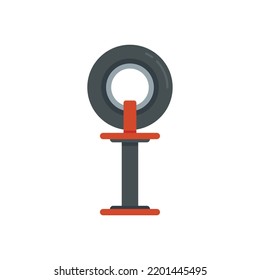 Tire Repair Icon. Flat Illustration Of Tire Repair Vector Icon Isolated On White Background