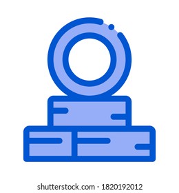 tire repair point icon vector. tire repair point sign. color symbol illustration