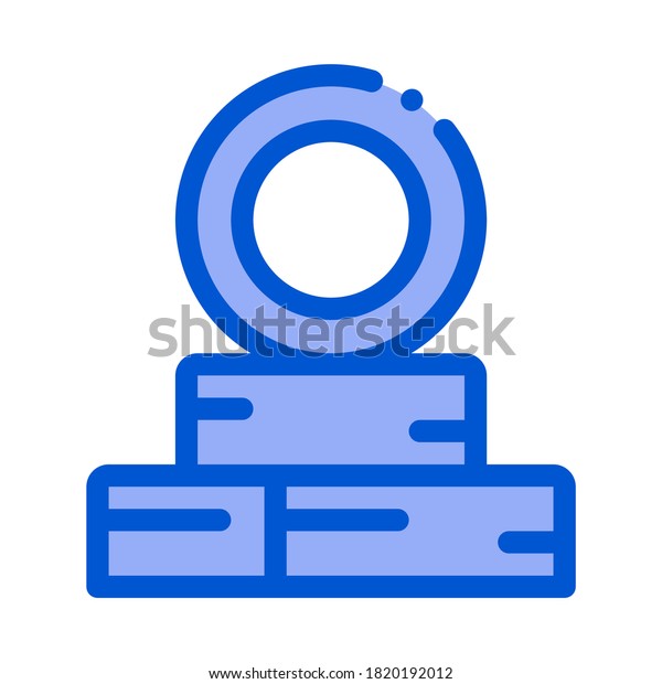 tire repair point icon vector. tire repair\
point sign. color symbol\
illustration