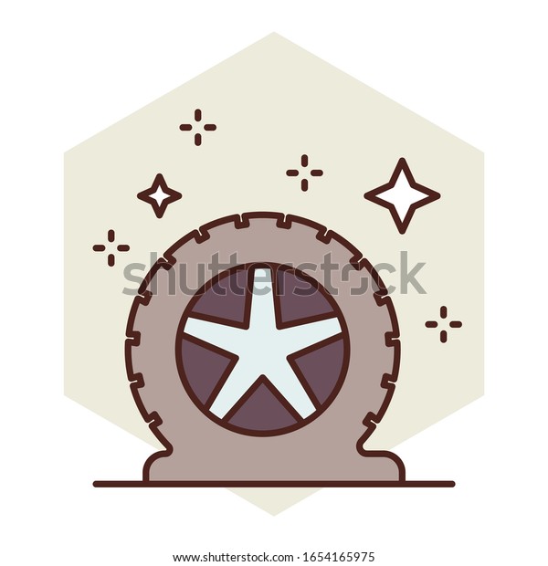Tire Repairing Services Flat Style Concept, flat\
tire Vector Icon design