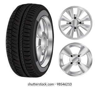 Tire and rim set