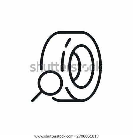 tire search icon sign vector