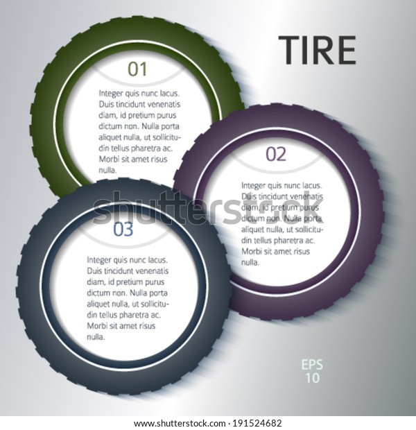 Tire service background with icons\
design elements & copy space place for your text.\
