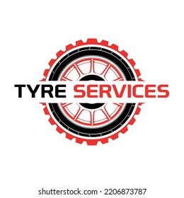 Tire Service Logo Icon Vector