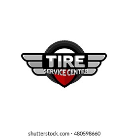 tire service logo icon vector