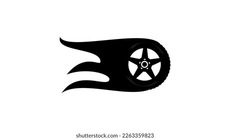 Tire shop emblem, high quality vector