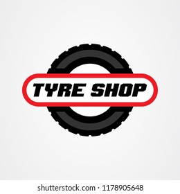 Tire Shop Logo Template. Tire Icon Vector Illustration.