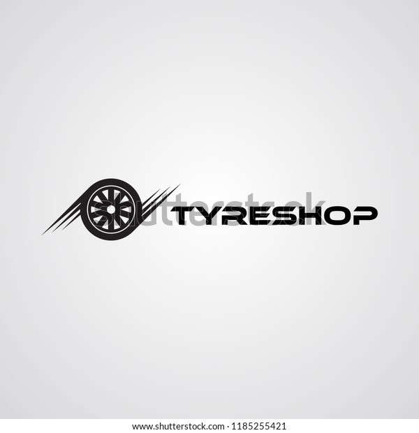 Tire\
shop logo template. tire icon vector\
illustration.