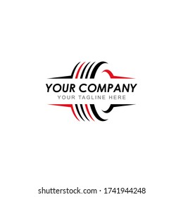 Tire shop logo vector design.