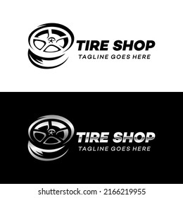 Tire Shop Logo Vector Template Illustration Stock Vector (Royalty Free ...