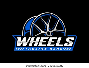 Tire shop, Wheel logo, Template Logo Tires